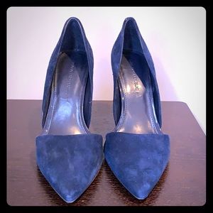 Blue Suede Pumps